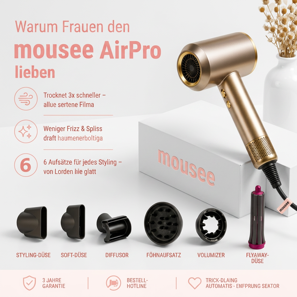 AirPro 5-in-1 – High-Performance Hair Dryer